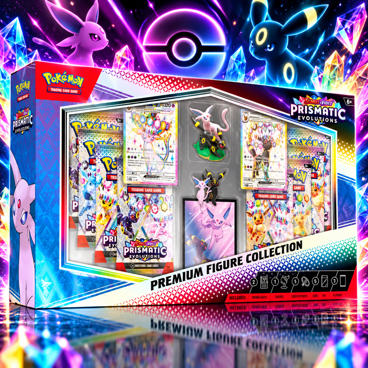 Pokémon TCG : Écarlate et Violet — Coffret Dresseur d'élite Évolutions Prismatiques