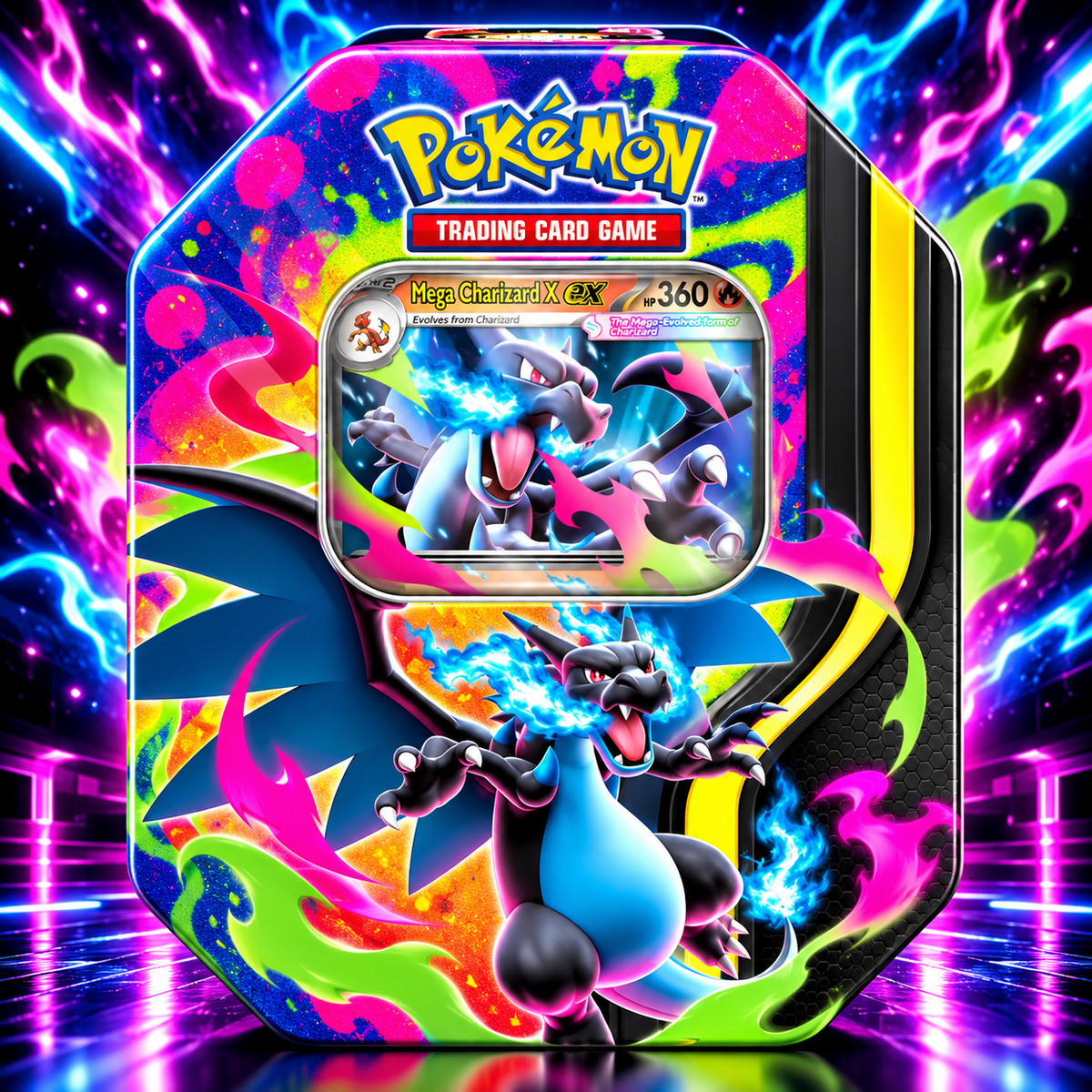 Pokémon TCG — Mega Charizard X ex Tin
