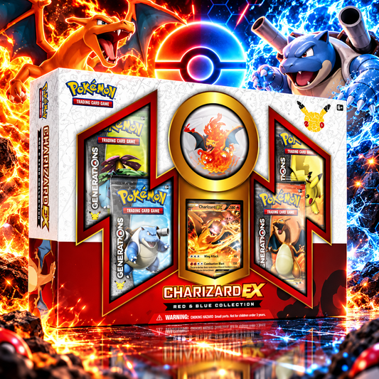 Pokémon JCC – Coffret Collection Dracaufeu-ex Rouge & Bleu