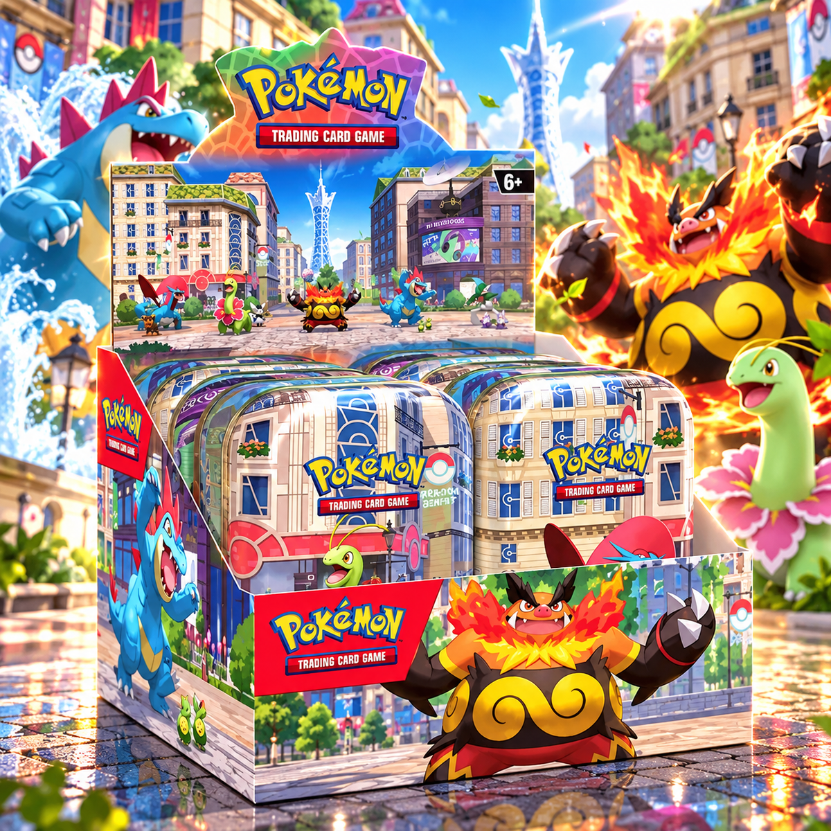 Pokémon TCG – Lumiose City Mini Tin Display