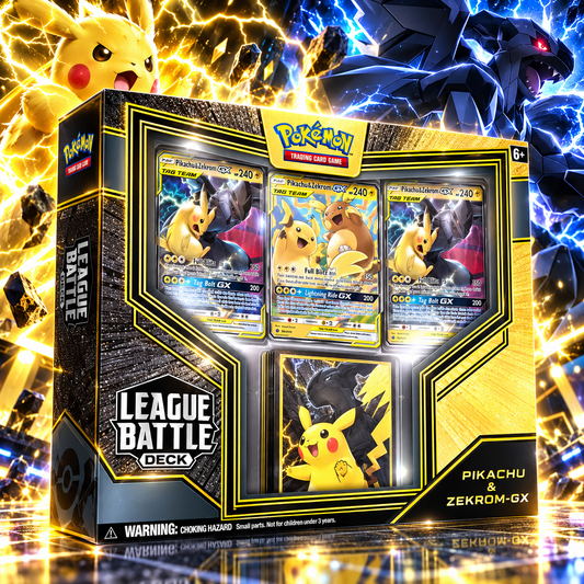 Jeu de cartes à collectionner Pokémon : Deck de combat de ligue Pikachu & Zekrom-GX
