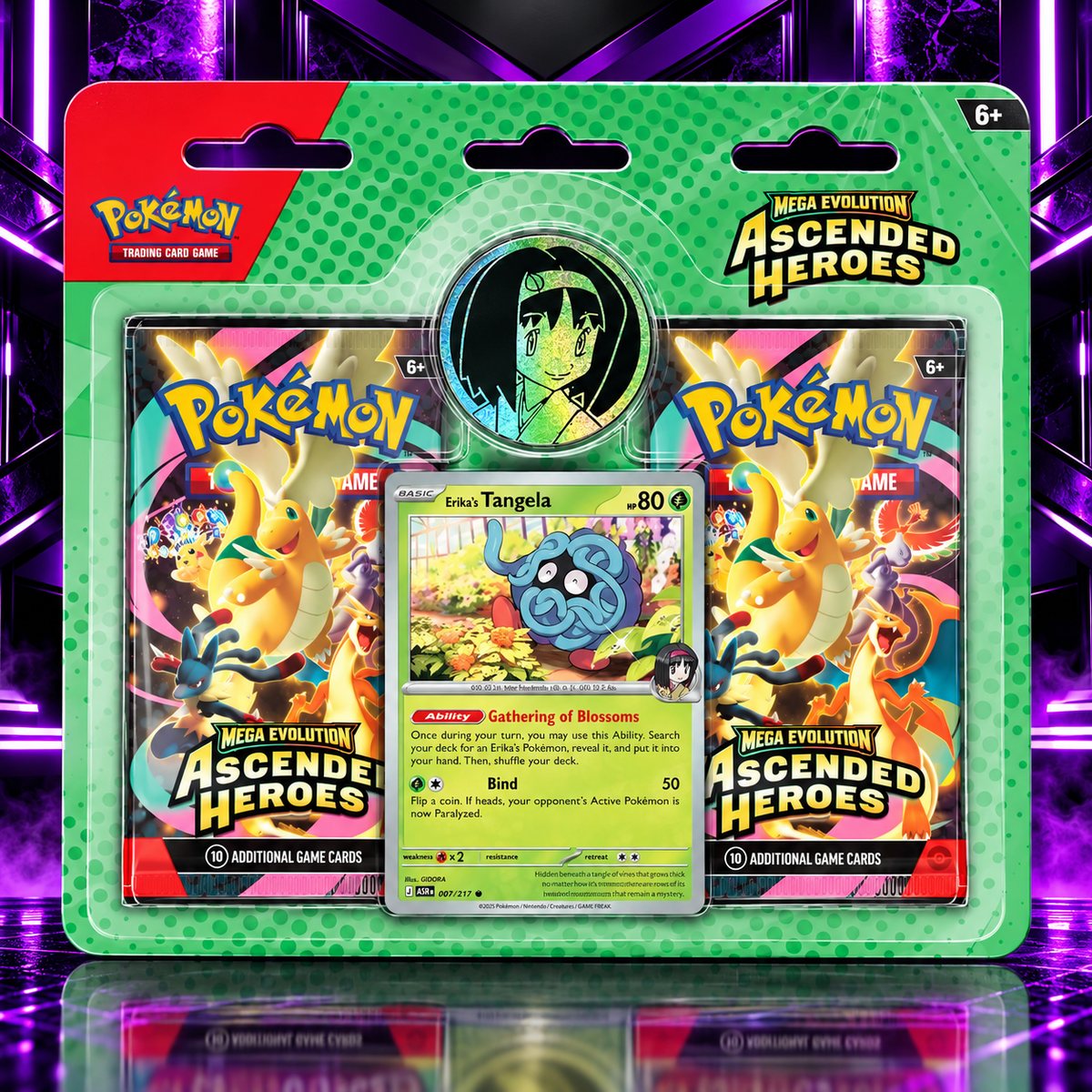 Pokémon TCG: Mega Evolution — Ascended Heroes Erika’s Tangela Blister