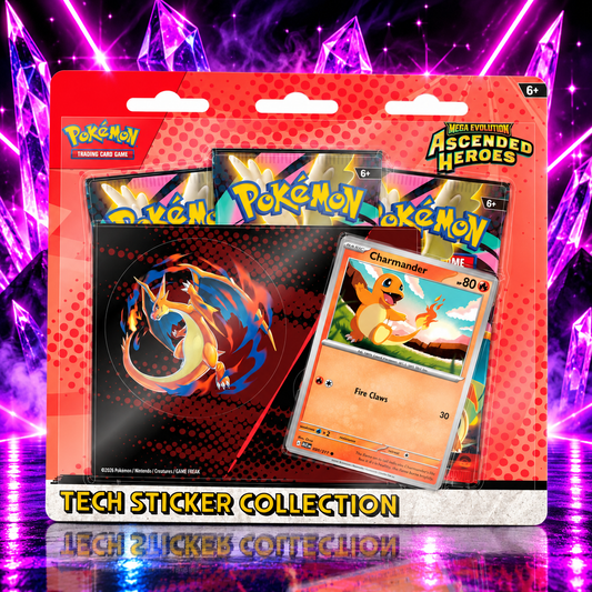 Pokémon TCG: Mega Evolution — Ascended Heroes Tech Sticker Collection (Charmander & Mega Charizard Y)
